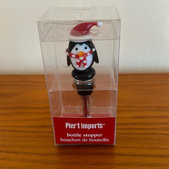 Pier 1 Imports Penguin Bottle Stopper NEW - Picture 1 of 3